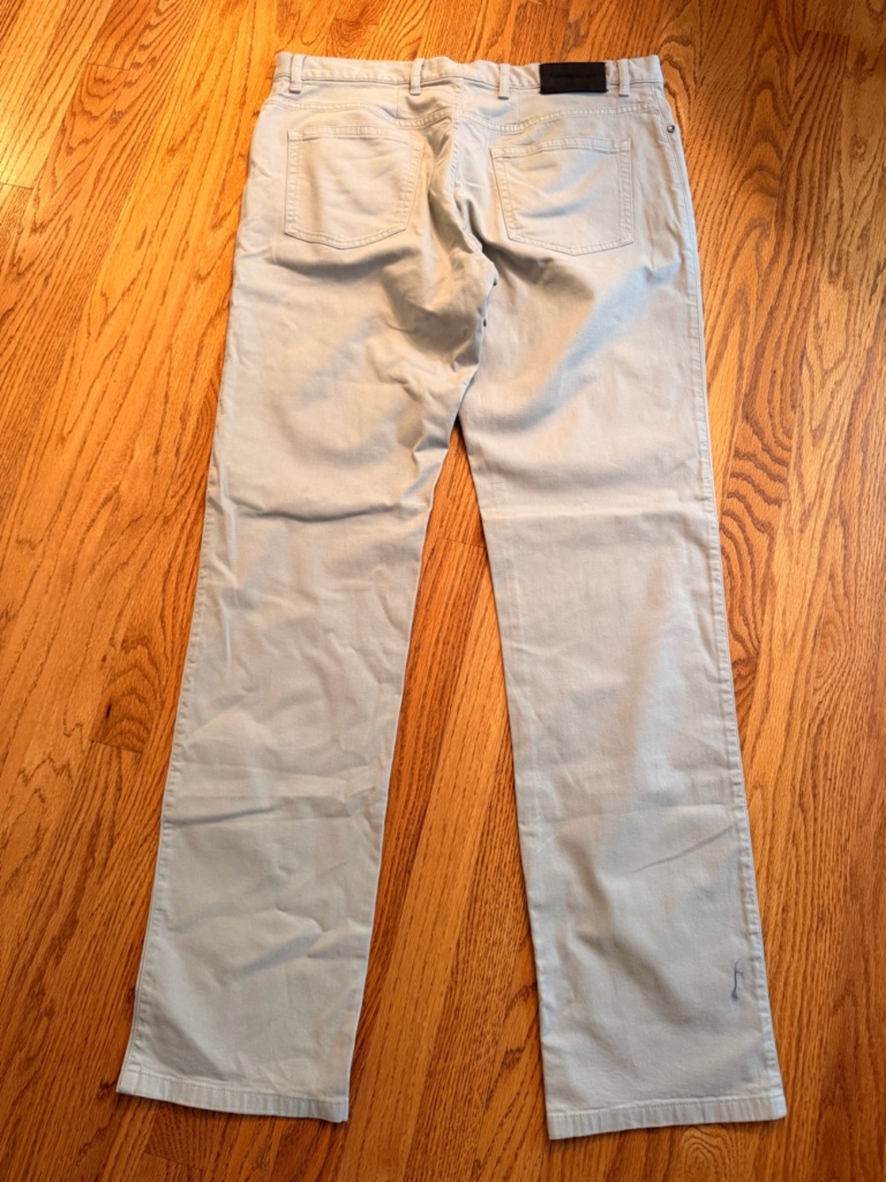 Ermenegildo Zegna Men's Grey Cotton Blend 5 Pocket Chino Pants Size 38 x 34 - Picture 12 of 15